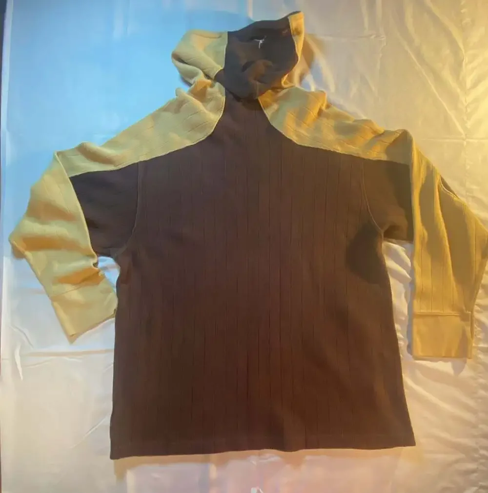 Jordan Hoodie Size XXL Brown Yellow Script Logo